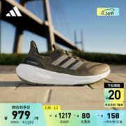 adidas 阿迪达斯 「飘飘鞋」ULTRABOOST LIGHT随心畅跑跑步鞋男女阿迪达斯 橄榄绿/浅灰色/深灰色 42(260mm)