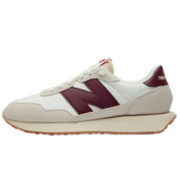 NEW BALANCE NB男鞋女鞋237系列透气情侣休闲鞋 MS237SB 米色/白色 38 (脚长23.5cm)