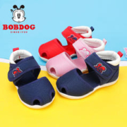 BoBDoG 巴布豆 旗舰店官方旗舰店婴儿鞋夏季软底2022新款0—1岁宝宝不掉鞋