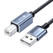 需首单、Plus会员:毕亚兹 打印机数据线 打印机线 USB2.0AM/BM方口接头高速打印线  3米