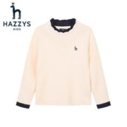 HAZZYS 哈吉斯 中大童简约套头打底衫