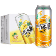 青岛啤酒 汉斯小木屋 果啤 菠萝啤 菠萝啤饮料500ml*12听整箱 500mL 12罐
