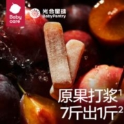 BabyPantry 光合星球 babycare光合星球儿童零食无蔗糖糖果西梅苹果水果条棒果糕45g+赠棒棒糖一件