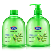 好迪洗手液 深层清洁 有效防护绿茶清香500ml*2瓶