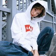 Levi's 李维斯 男女同款纯棉连帽卫衣 19622