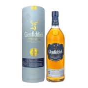 格兰菲迪（Glenfiddich）15年 苏格兰单一麦芽威士忌 1000ml 进口洋酒 大容量装