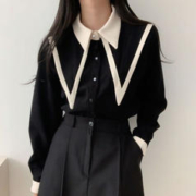BTTKDL 2024新款百搭泡泡袖上衣女