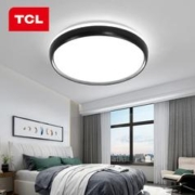 TCL 照明LED吸顶灯现代简约客厅灯卧室灯餐厅阳台灯具套餐中山灯饰 24瓦正白光380*65mm适16平内