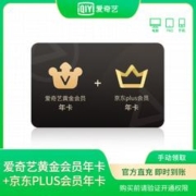 爱奇艺vip黄金年卡+京东Plus会员年卡
