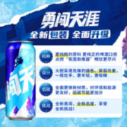 SNOWBEER 雪花 啤酒勇闯天涯500ml*12听*2箱 麦汁浓度8度罐装整箱新包装官方
