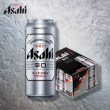 朝日Asahi朝日啤酒（超爽生）10.9度 500ml*12听 整箱装