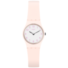斯沃琪（Swatch）瑞士手表  时光系列 粉红佳人  开学礼物可爱淑女石英表LP150