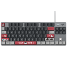 罗技（Logitech）K835机械键盘 有线键盘 游戏办公键盘 84键 黑色 TTC轴 红轴-吾皇万睡系列