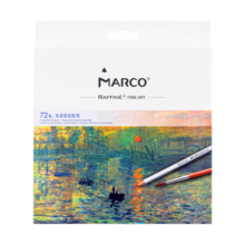 马可（MARCO）拉菲尼Raffine系列 72色水溶性彩色铅笔/填色绘画笔/美术专业设计手绘彩铅 纸盒装7120-72CB