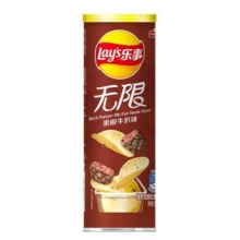 plus会员：Lay's 乐事 无限 薯片 黑椒牛扒味 104g*5件