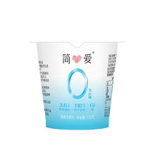 simplelove 简爱 酸奶0%蔗糖高钙滑滑100g*3杯 （买五赠一）