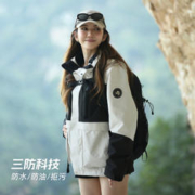 TOREAD 探路者 红色冲锋衣三合一情侣款户外运动外套防水防风保暖登山服女