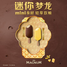 梦龙和路雪 迷你梦龙小金龙金柠乳酪+香草口味冰淇淋 40g*2支+42g*2支 ＊4件