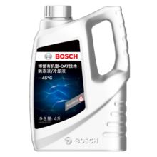 博世（BOSCH）有机型(OAT)发动机冷却液通用型汽车防冻液 冰点-45℃ 4L（红色）