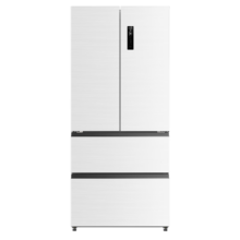 预售、PLUS会员：MELING 美菱 无忧嵌系列 BCD-505WPU9CX 风冷多门冰箱 505L 陶瓷白