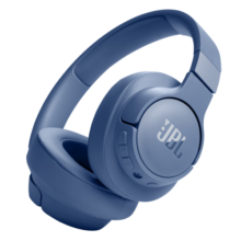 JBL TUNE 720BT 头戴式无线耳机 纯正低频音效 蓝牙5.3 免提通话 音乐游戏网课超长续航 深海蓝