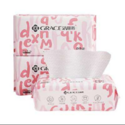 京东百亿补贴：洁丽雅（Grace） 一次性洗脸巾 家用美容毛巾卸妆棉洗脸巾 单包（80片*20*20cm)