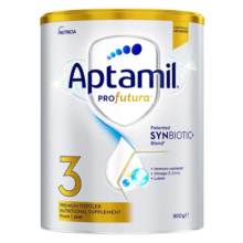 爱他美（Aptamil）澳洲白金版婴幼儿奶粉900g罐新西兰进口 3段 900g 1罐 900g