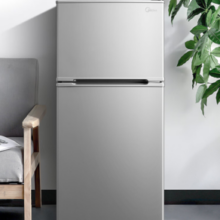Midea 美的 BCD-112CM 直冷双门冰箱 112L 浅灰色