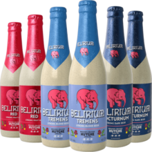 粉象精酿啤酒 330ml*6瓶 比利时进口 樱桃/深粉/浅粉3款混装
