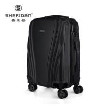 喜来登（SHERIDAN）行李箱旅行箱登机箱 万向轮拉杆箱耐磨抗摔旅行箱 SHX-002A 黑色-20寸
