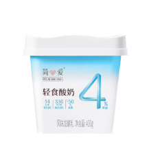PLUS会员：简爱 轻食酸奶4%蔗糖 风味发酵乳 大桶酸奶400g*1