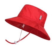 Twinklebelle遮阳帽婴儿渔夫帽太阳帽宝宝盆帽儿童速干防晒帽轻薄凉帽 红色 L(3-8岁帽围53-57CM)