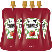 亨氏(Heinz) 番茄酱 袋装番茄沙司 意大利面薯条酱 320g*4袋装