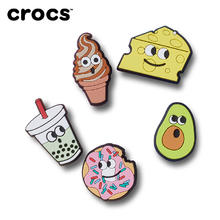 Crocs卡骆驰智必星配件洞洞鞋花 闪灯LED食物朋友五件套