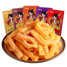 盐津铺子 魔芋素毛肚魔芋丝小吃休闲食品素食办公室休闲零食独立包装 【约30包】香辣味 270g