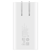 HUAWEI 华为 P0009 氮化镓充电器 Type-C 66W+双Type-C 6A 数据线 0.5m 白色 线充套装