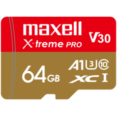麦克赛尔Maxell 智尊极速 MicroSDXC TF MicroSD 存储卡U3 A1 V30 内存卡 64GB Class10 读速100MB/S