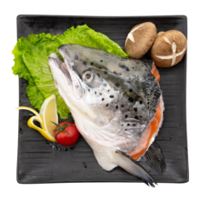 盒成 多肉去腮冷冻三文鱼头 大西洋鲑鱼800g（含2-3个独立包装）