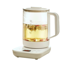 美的（Midea）养生壶 电热水壶 烧水壶1.2L办公室 煮茶器 多段控温 提壶记忆 智能触控面板 MK-YS15E107