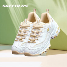 京东百亿补贴、PLUS会员：SKECHERS 斯凯奇 D'lites 1.0 女子休闲运动鞋 66666214/WNT 白色/自然色
