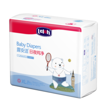 露安适（Lelch）纯净小奶熊 纸尿裤婴儿尿不湿 超薄透气干爽尿片 学走裤L码36片+12片试用