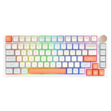 plus会员：VGN N75 幻彩版 有线机械键盘 82键 动力银轴 RGB
