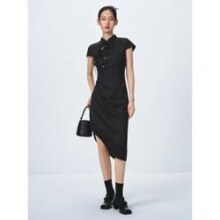PEACEBIRD WOMEN 太平鸟女装 新中式国风连衣裙