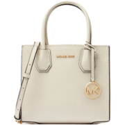 MICHAEL KORS礼物送女友MK女包MERCER手提斜挎包 中号 奶白色