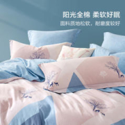 88VIP会员：BLISS 百丽丝 水星出品百丽丝家纺全棉印花三/四件套学生宿舍家用套件床上用品
