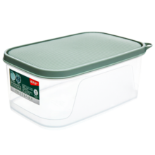 禧天龙保鲜盒抗菌冰箱保鲜盒塑料储物盒密封盒生鲜蔬菜水果冷藏冷冻盒 抗菌-手环软盖4.3L两个装