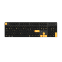 艾石头 IR104 三模无线连接矮轴纤薄机身全尺寸机械键盘办公游戏键盘 黑色 茶轴