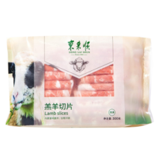 东来顺 草原羔羊原切羊肉卷羊肉片 内蒙羊肉 火锅食材 羔羊切片300g（1袋装）