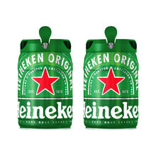 Heineken 喜力 进口喜力啤酒海尼根桶装扎啤生啤黄啤铁金刚5L*1桶/2桶荷兰原装 临期