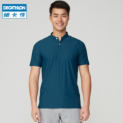 迪卡侬（DECATHLON）运动polo衫超轻速干短袖男T恤透气保罗INESIS 黑色 M